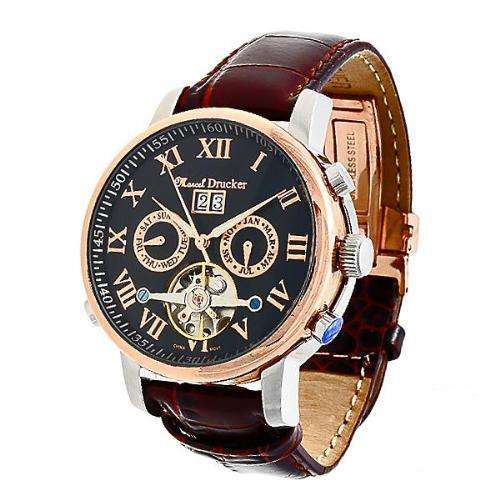 MARCEL DRUCKER Rose Gold Automatic mens watch