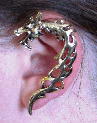 Dragon wrap around earring / ear cuff