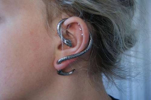 Snake wrap around earring / ear cuff