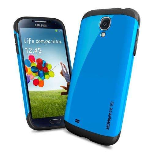 SLIM ARMOR shock proof cover for SAMSUNG Galaxy S4 **BLUE**