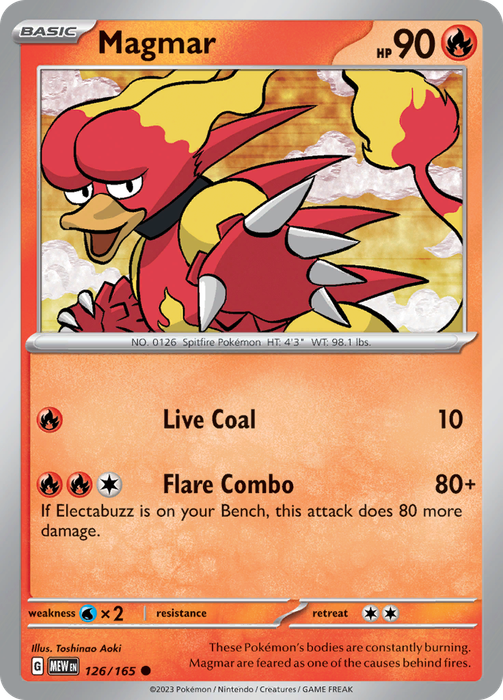 Pokemon Trading Card Game - 151 - Magmar