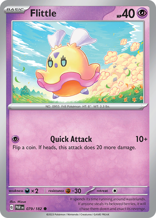 Pokemon Trading Card Game - Flittle #79 Pokemon Paradox Rift