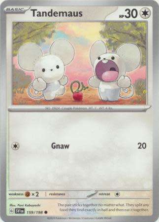 Pokemon Trading Card Game - Tandemaus - 159/198 - Common Scarlet & Violet (Base Set)