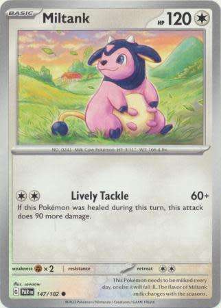 Pokemon Trading Card Game - Miltank - 147/182 - Common Scarlet & Violet: Paradox Rift
