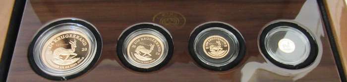 2023 Proof Kruger National Park 125 year Gold Krugerrand 4 Coin Fractional set with 125 year Privy