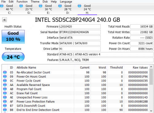 Intel 730 Series 240 GB SSD