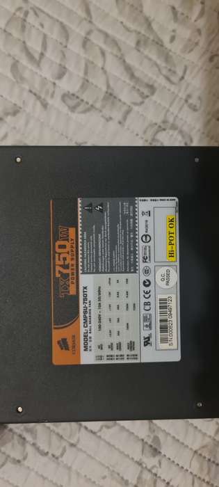 Corsair TX750W Enthusiast Series  80 PLUS® Certified Power Supply