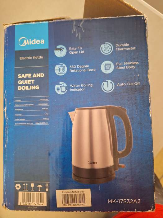 Midea 1.7L Stainless Steel Kettle