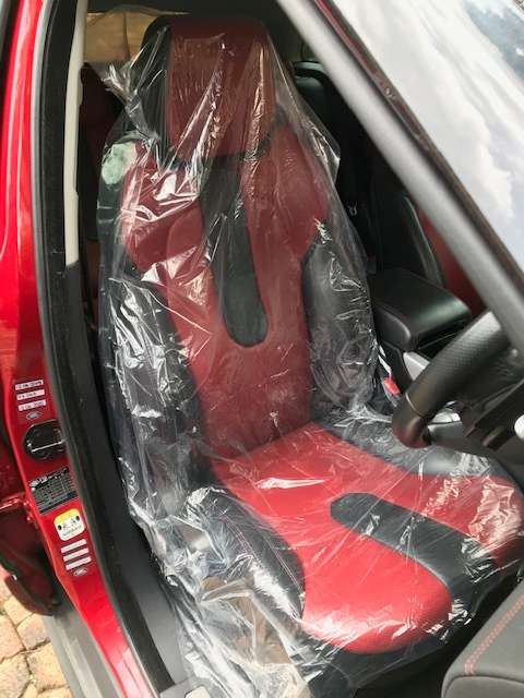 Disposable Car Seat Covers - 200 Pack Plastic Service Covers for Interior Protection