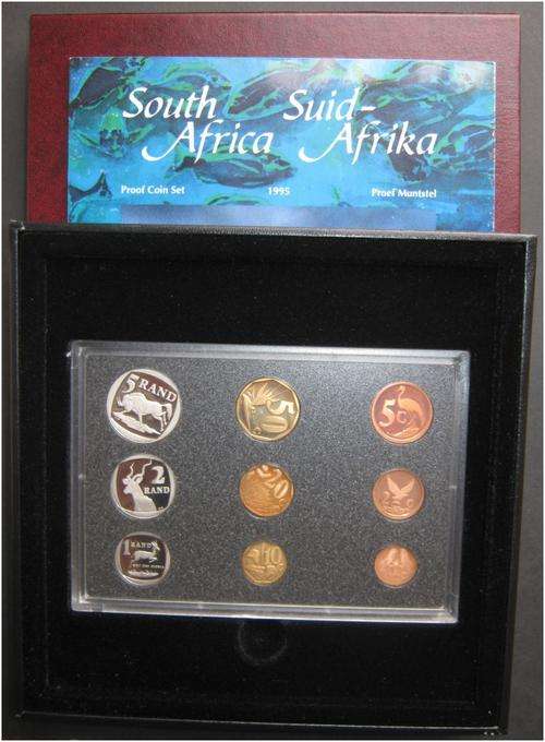 ###1995 - SA PROOF SET - IN ORIGINAL SAM BOX - HERNS VALUE R550 ###