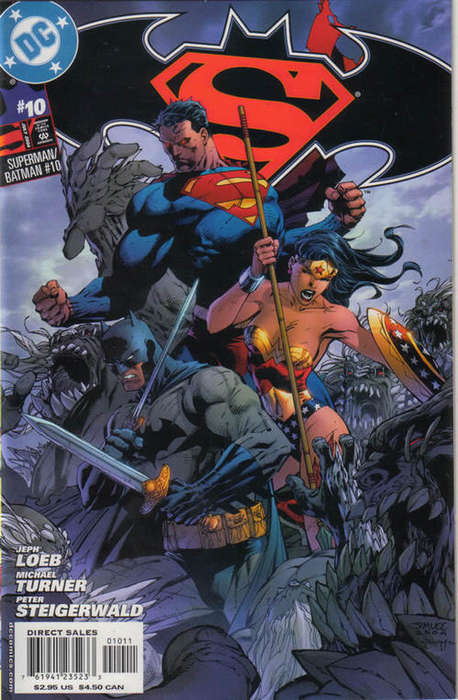 Superman Batman #10 Jim Lee Cover (NM - 2004) R.I.P. Harbinger (Lyla Michaels)!