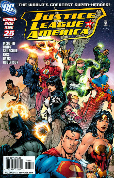 Justice League Of America #25 (Near Mint - 2008) Cover by Ed Benes
