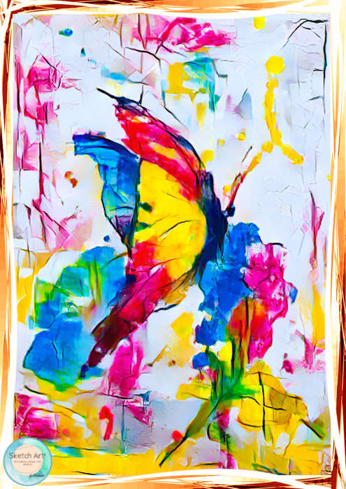 Monarch Butterfly by Orlando Castro - NFT Original Art