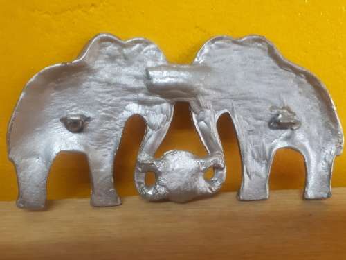 Plated Elephant Belt Buckle