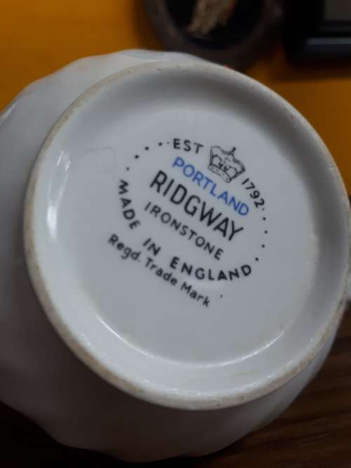 Vintage Portland Ridgway Ironstone Creamer