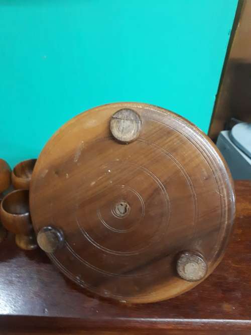 Vintage Wooden Egg Coddler Set
