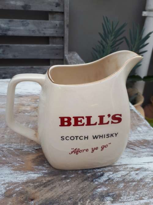 Vintage Wade England Bells Scotch Whiskey Water Pitcher