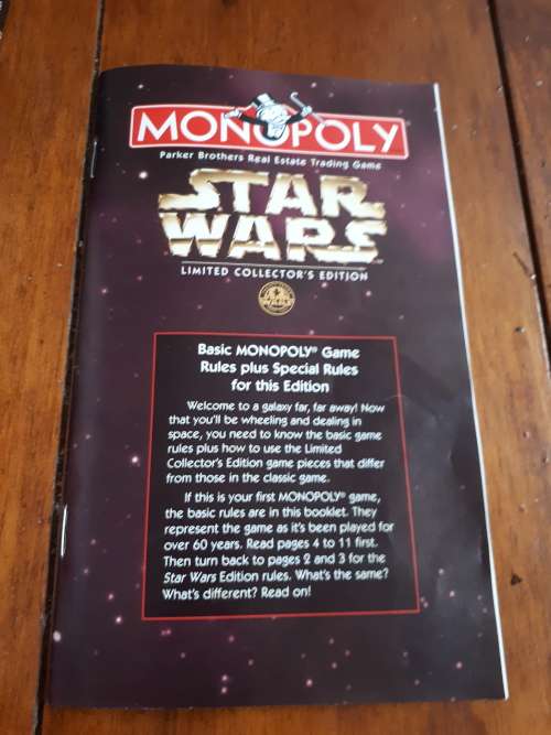 1997 Limited Collectors Edition Star Wars Monopoly (Complete)