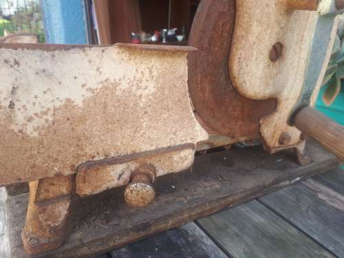 Vintage German (Heavy) Cast Iron Meat Cutter (RESTORED)