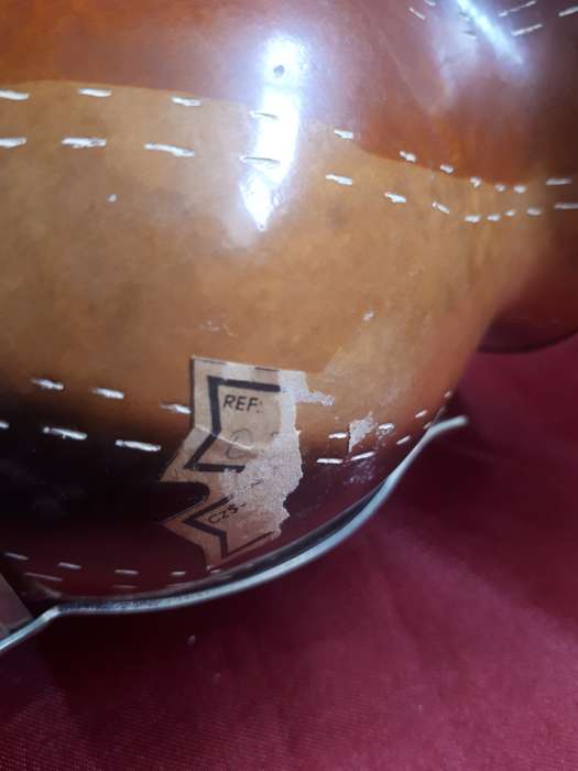 Stunning Vintage Wooden Handpainted Vase Mounted On Three Legs