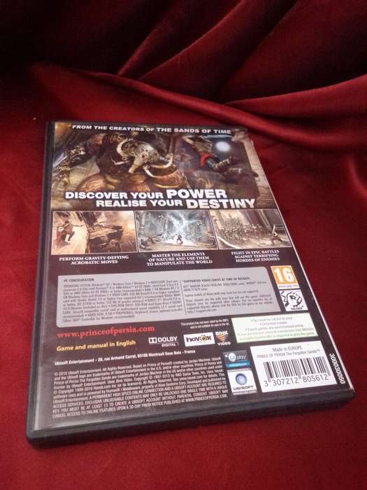 PRINCE OF PERSIA THE FORGOTTEN SANDS `PC`