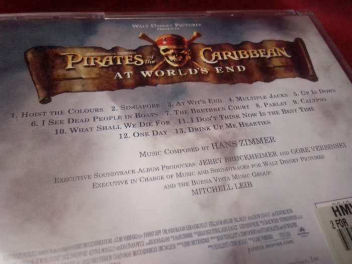 Pirates of the Caribbean At World`s End Soundtrack CD
