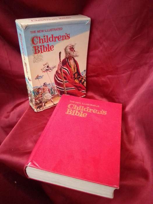 Circa 1970 First Edition Illustrated Children`s Bible With Original Sleeve