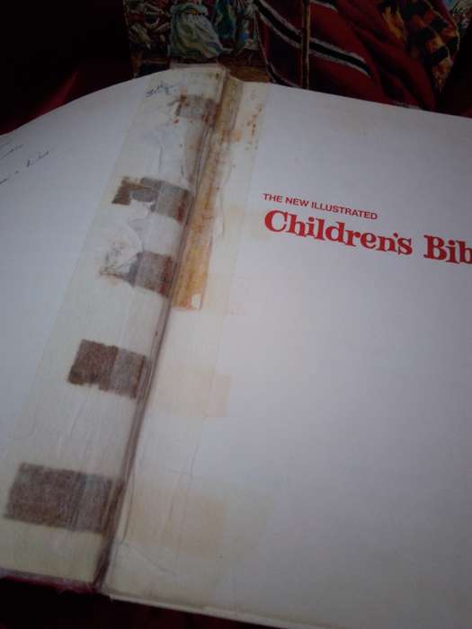 Circa 1970 First Edition Illustrated Children`s Bible With Original Sleeve