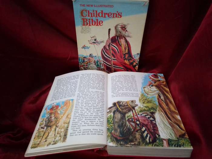 Circa 1970 First Edition Illustrated Children`s Bible With Original Sleeve