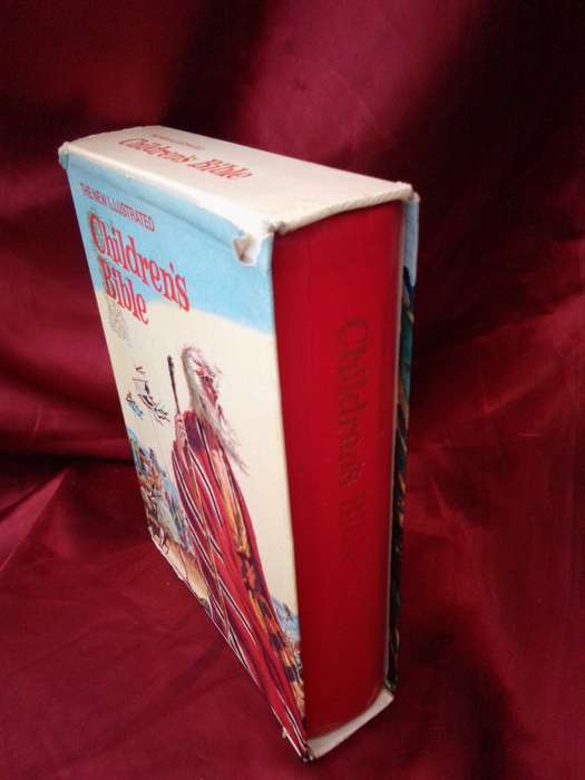 Circa 1970 First Edition Illustrated Children`s Bible With Original Sleeve
