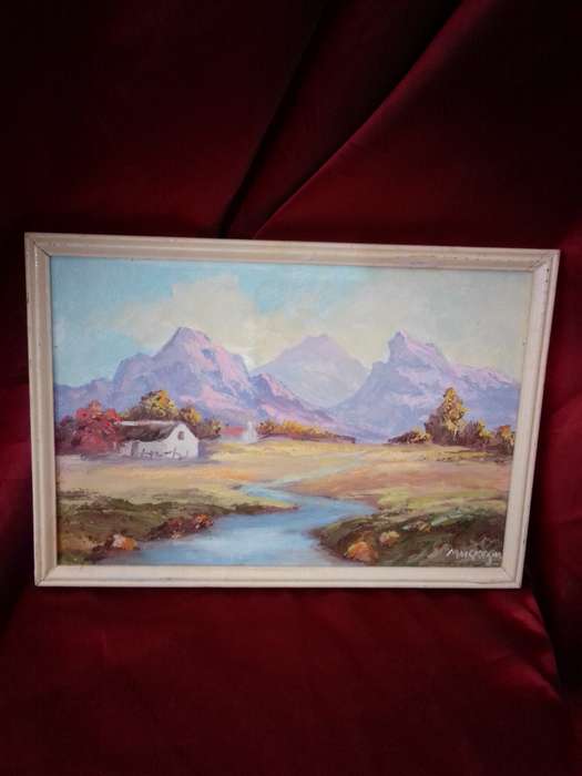 20th Century SA Artist McGregor Oil on Board `Landscape`
