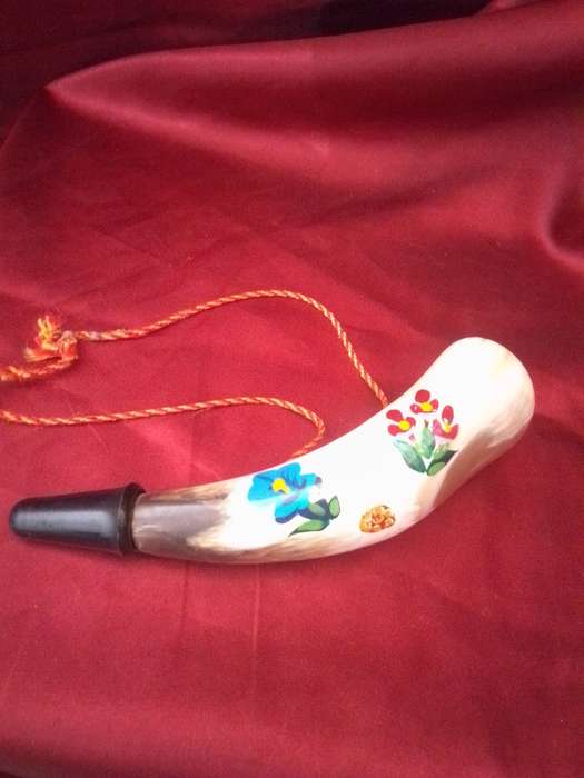 Vintage Decorated Bone Bird Whistle
