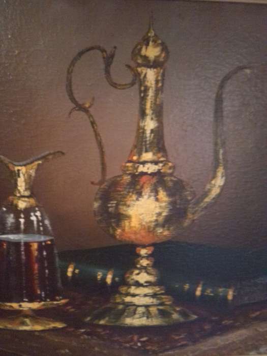 Popular 20th-C SA Artist Estelle Buys Oil on Canvas `Still Life`s Signed & Dated 86