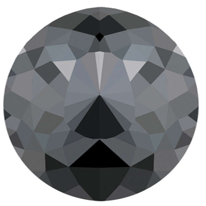 8.22 ct ( 13.21 MM ) AAA GREAT FANCY ROSE CUT BLACK LOOSE MOISSANITE DIAMOND