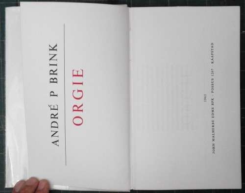 Brink, 'Orgie', 1st Ed.