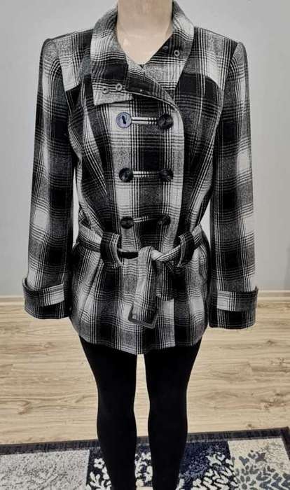 Beautiful Check double breasted wool coat