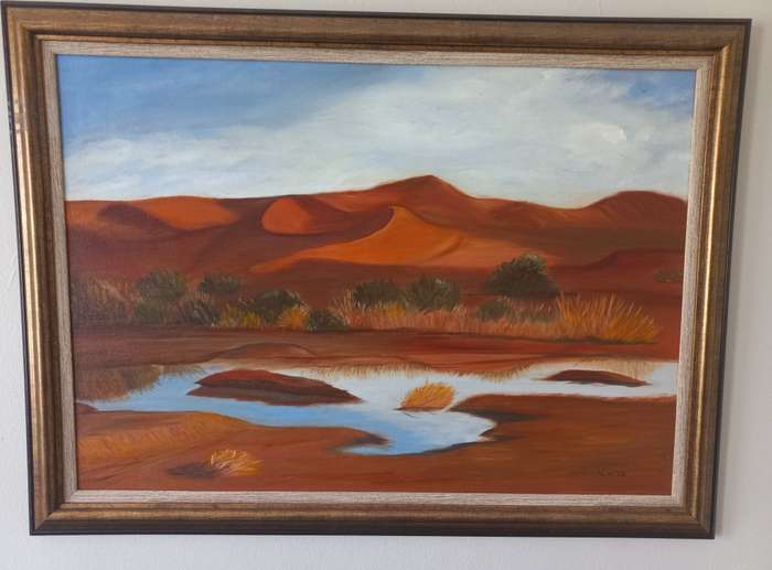 Original Oil painting of a Mountain