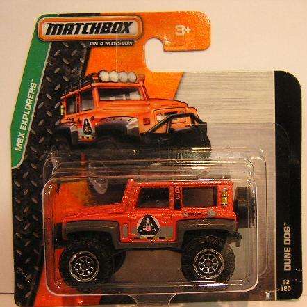 Matchbox Diecast Model Car 2014 62 / 120 Dune Dog 4x4 Offroad 1/64 scale new in pack