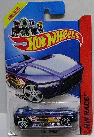 Hotwheels Hot Wheels Diecast Model Car Treasure Hunt 2014 147 / 250 Night Burner HW Racing No 2 1/64