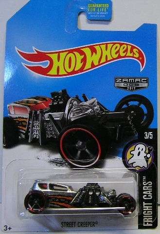 Hotwheels Hot Wheels Diecast Model Car ZAMAC 2017 Street Creeper Fright Cars new in pack