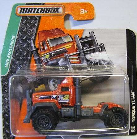 Matchbox Diecast Model Car 2016 121 / 120 Torque Titan Truck Explorers new in pack