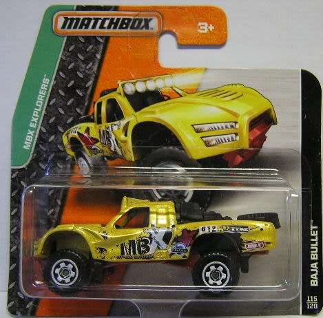 Matchbox Diecast Model Car 2016 115 / 120 Baja Bullet No 612 Offroad Explorer 1/64 scale new in pack