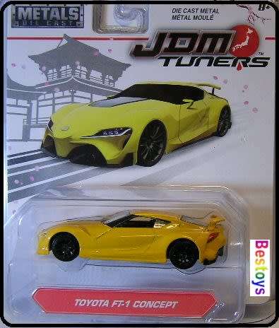 JADA Diecast Model Car Japan JDM Tuners Toyota FT 1 FT1 Concept 1/55 scale new in pack