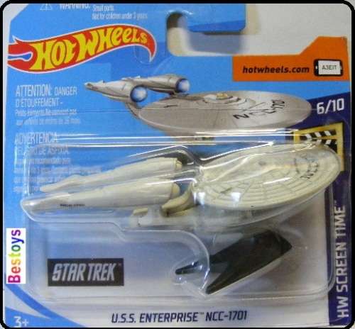 Hotwheels Hot Wheels Diecast Model 2019 3 / 250 USS Enterprise NCC 1701 Star Trek Movie Film TV Scre