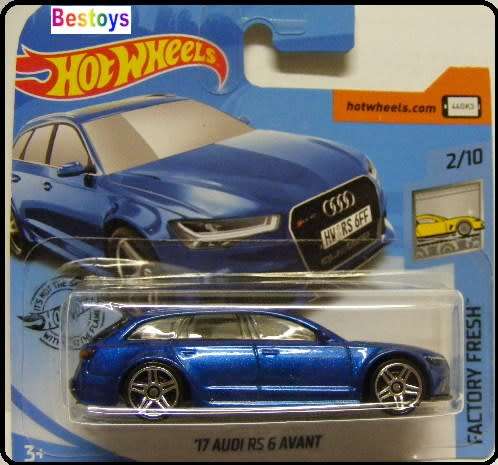 Hotwheels Hot Wheels Diecast Model Car 2019 214 / 250 Audi RS6 RS 6 Avant Stationwagon 2017 1/64 sca