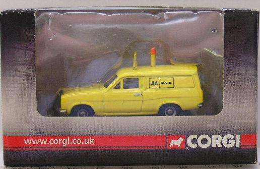 Corgi Hornby Trackside Diecast Model Car DG217002 ,Ford Escort MKI MK 1 Van "AA" ,OO 1/76 rail scale