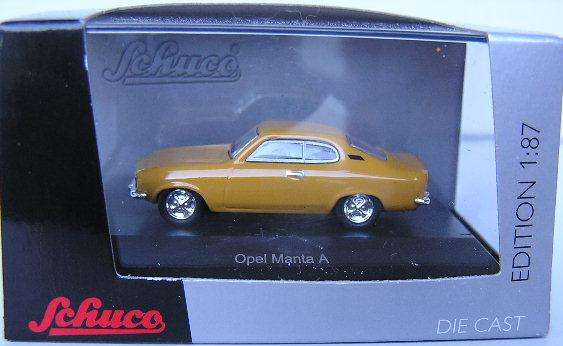 Schuco Diecast Model Car 2598200 Opel Manta A 1/87 HO railway scale new in pack