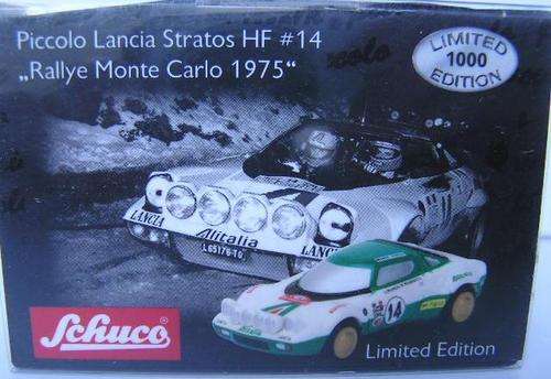 Schuco Piccolo Diecast Model Car 05960 Lancia Stratos HF No. 14 Rally Monte Carlo 1975 1/90 scale