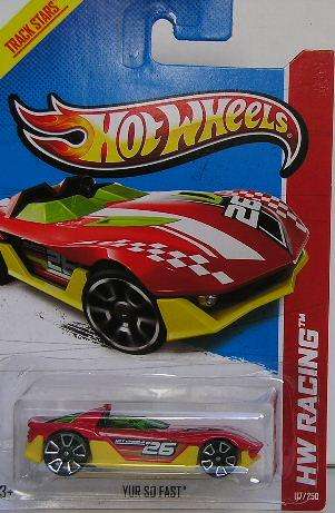 Hotwheels Hot Wheels Diecast Model Car No 117 / 250 2013 Yur So Fast No 26 1/64 scale new in pack