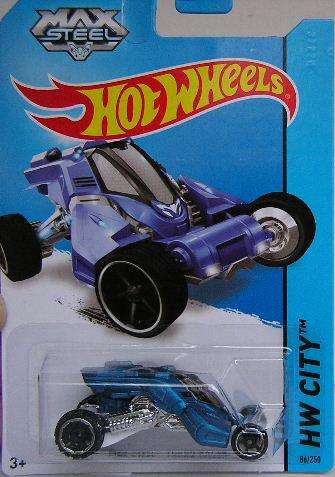 Hotwheels Hot Wheels Diecast Model Car 2013 86 / 250 Max Steel Turbo racer 1/64 scale new in pack